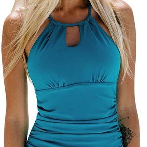 NWT Cupshe Blue One Piece Swimwuit